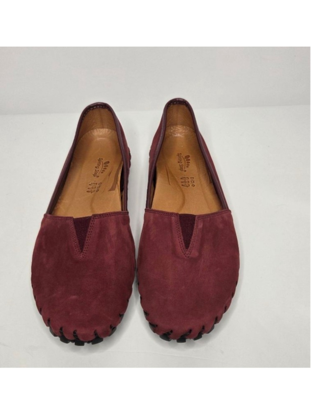 Spring Step Kathaleta Bordeaux Suede Burgundy Loafers Women's Size 41 US 9.5- 10